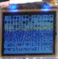 Тест внешнего дисплея от Nokia 2760 (ASCII 0-127)