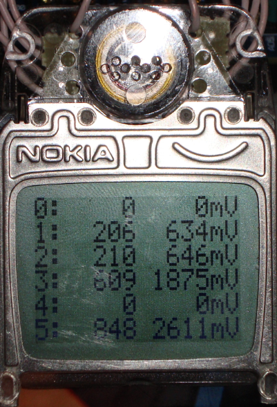 Вывод результатов АЦП на дисплей от Nokia 3310 через SPI